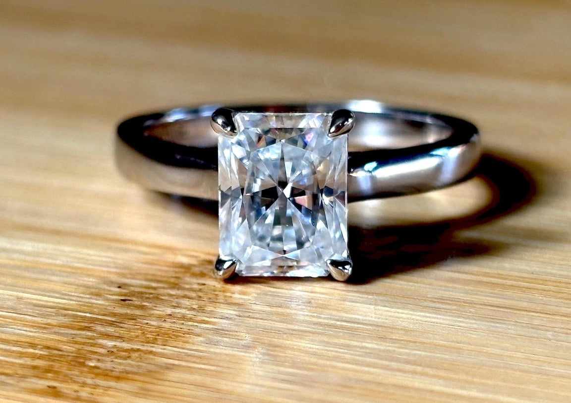 Sterling silver and Moissanite RINGS
