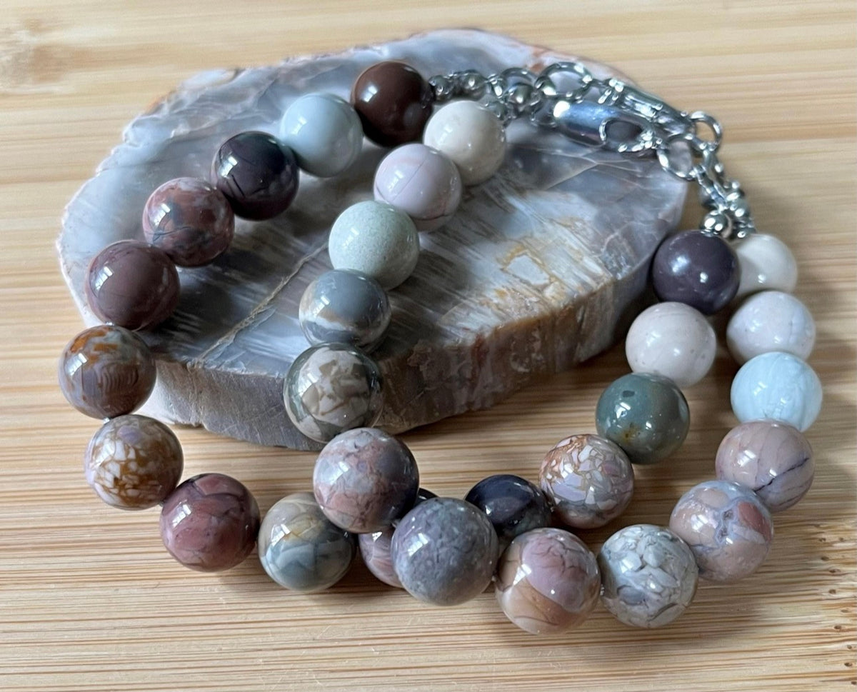 Handmade Gemstone Bead Bracelets and Earrings