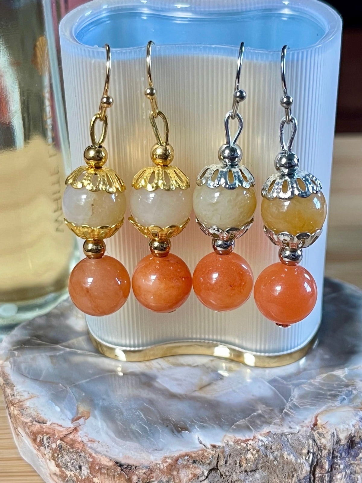 Quartzite bracelet. The “Butternut Squash” bracelet joins the Holiday Collection lineup! It’s perfect for autumn and Thanksgiving!