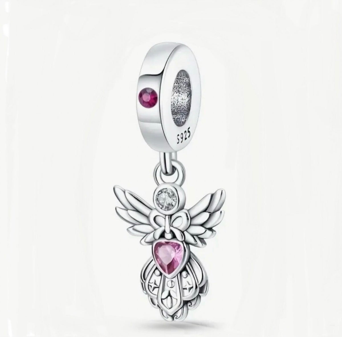 Cat charm, angel charm and cross charm! All genuine 925 sterling silver charms!