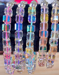 Austrian crystal bracelet with stainless steel components.