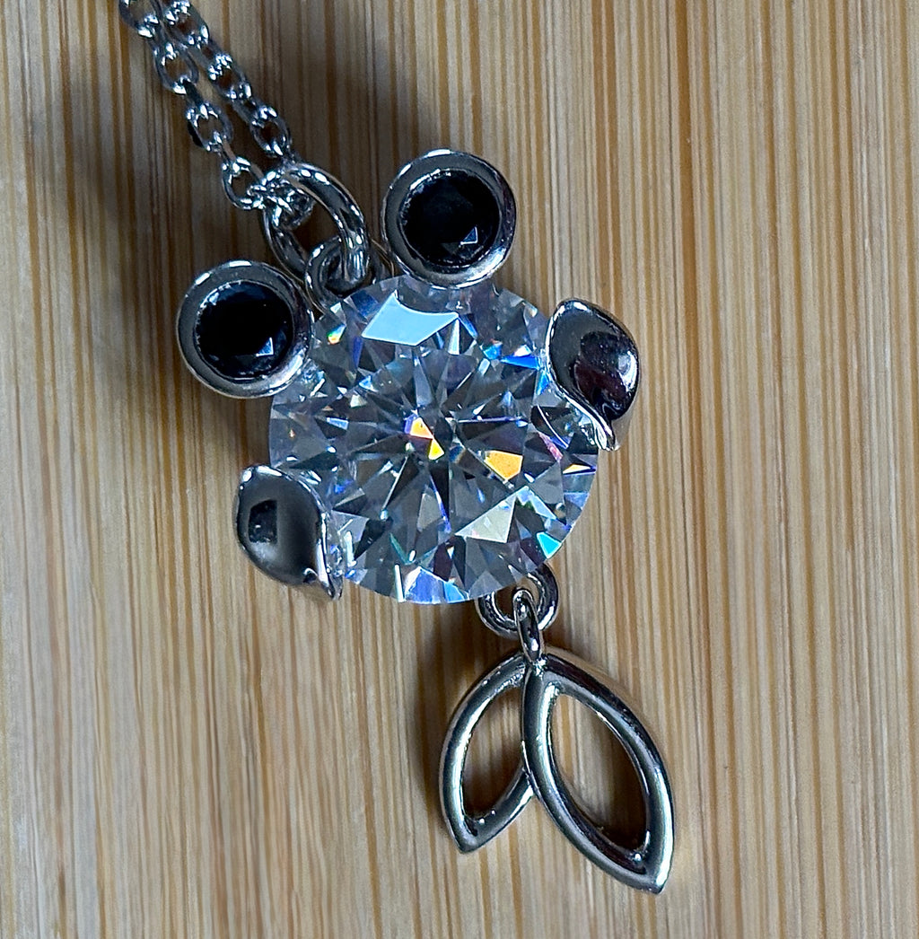 One fish, two fish, small fish, HUGE fish! A 1ct Moissanite or 10ct Moissanite necklace!