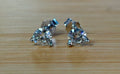 1ctw DOUBLE certified Moissanite studs, D-color and VVS1 clarity in delicate 3-claw settings! Minimalist design with substantial fire!