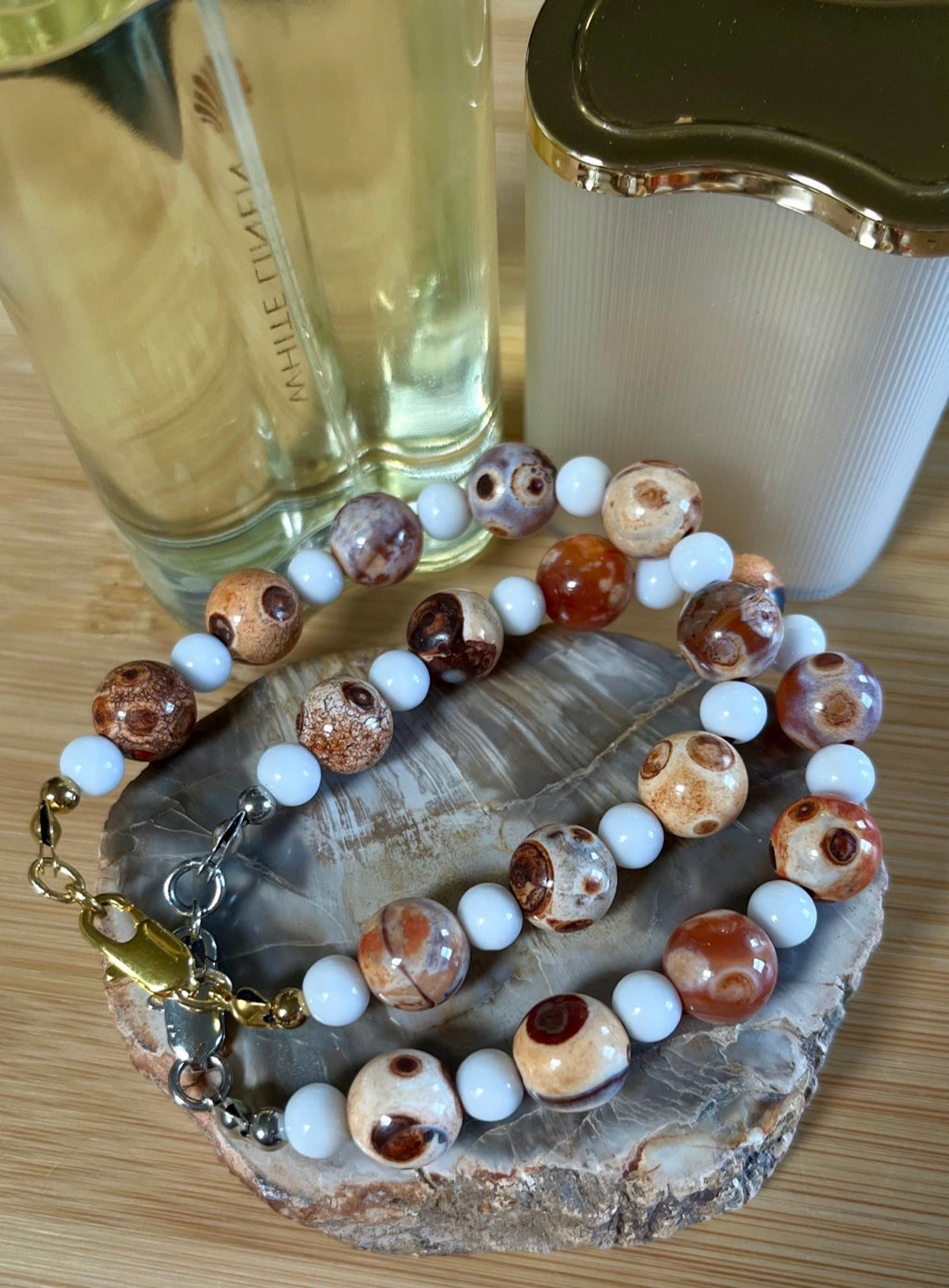 The “Marshmallows and Yams” bracelet joins the Holiday Collection lineup! It’s perfect for autumn and Thanksgiving and Christmas dinners!