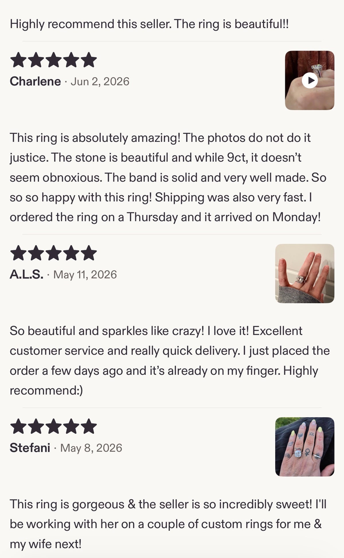 Moissanite ring. A 9ct certified cushion-cut *crushed ice* faceted Moissanite solitaire statement ring. Did someone order extra sparkles?!