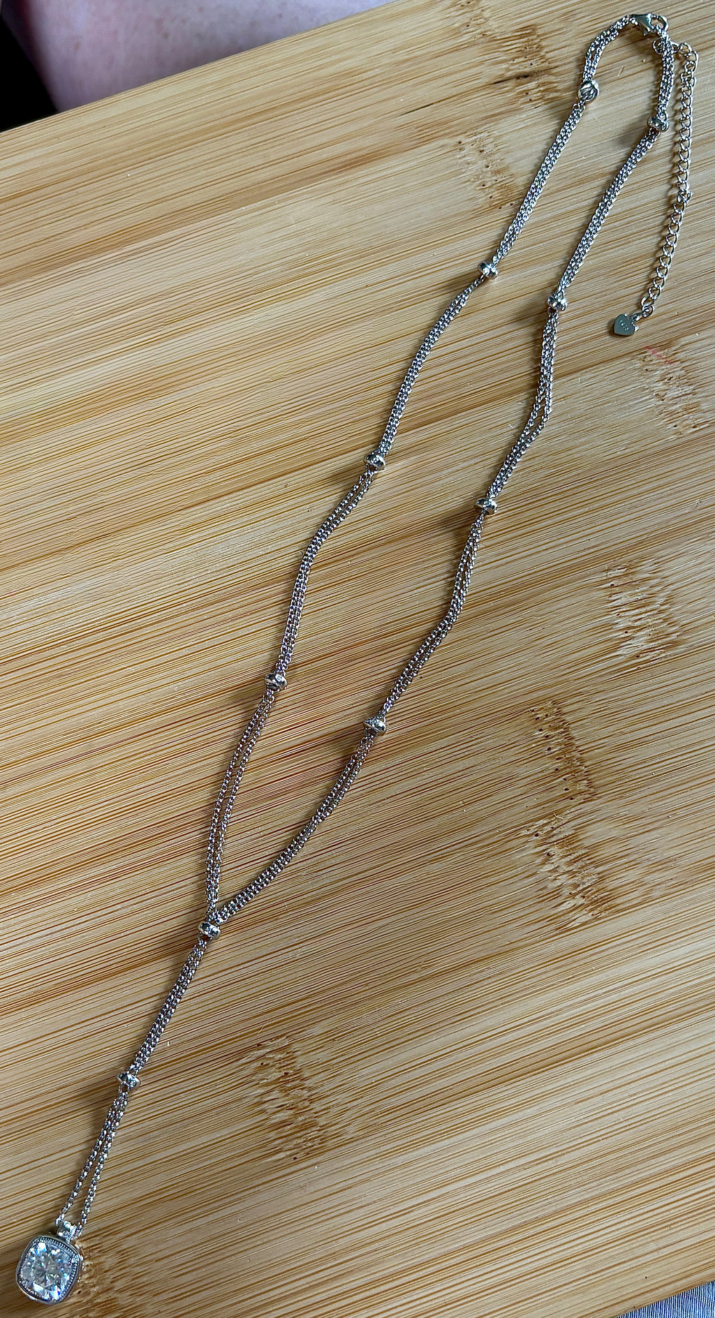 The 3ct certified cushion-cut “Twilight Twinkle” necklace, a limited edition neckpiece (50 only)! A Hand Knotted Jewelry exclusive!
