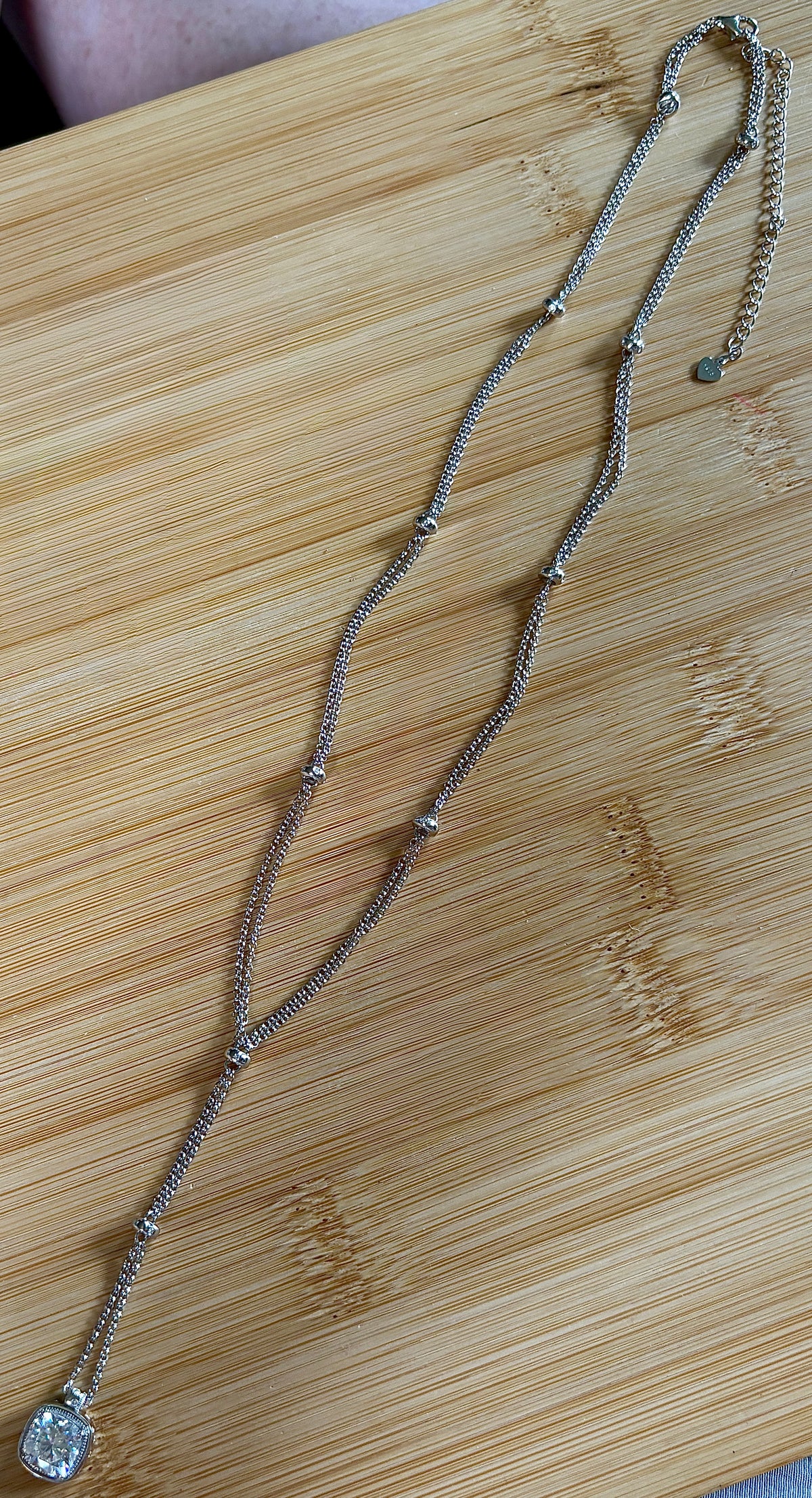 The 3ct certified cushion-cut “Twilight Twinkle” necklace, a limited edition neckpiece (50 only)! A Hand Knotted Jewelry exclusive!