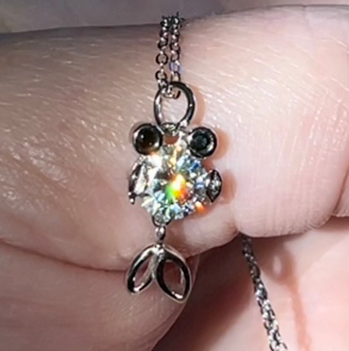 One fish, two fish, small fish, HUGE fish! A 1ct Moissanite or 10ct Moissanite necklace!