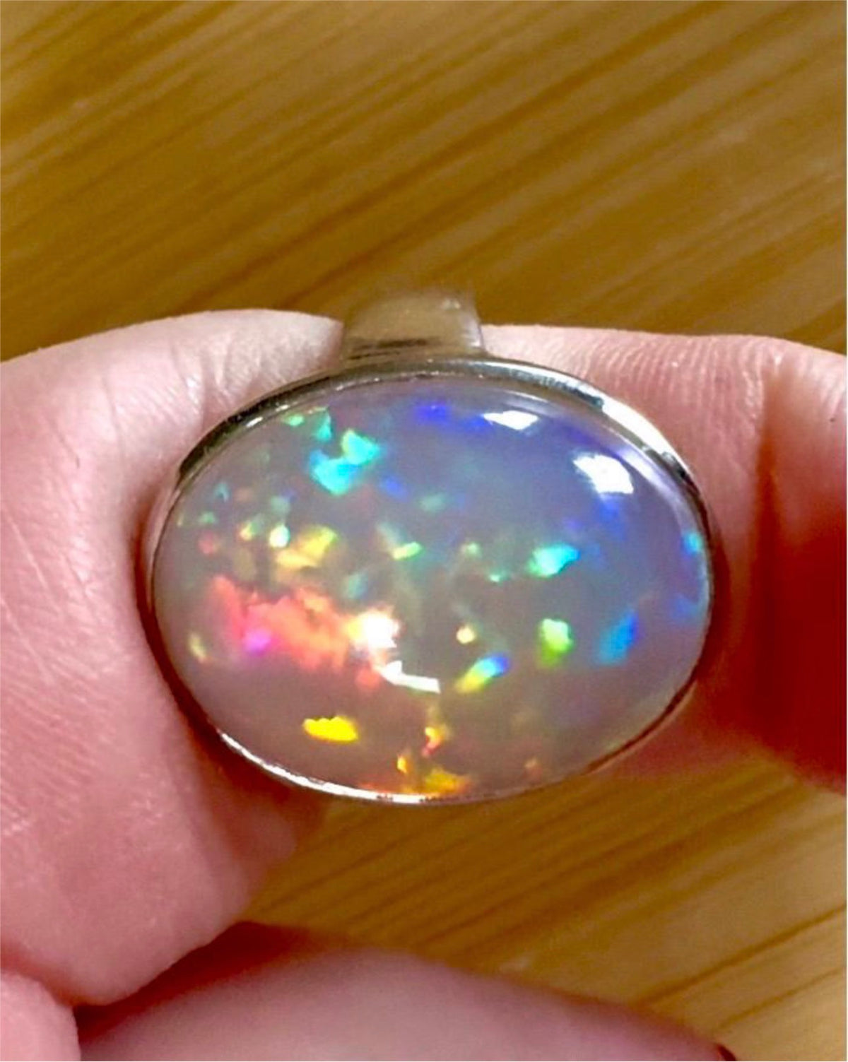Custom designs made into reality, pieces set with any size, cut and color Moissanite, custom-made gemstone necklaces, rings or earrings! Just message me!