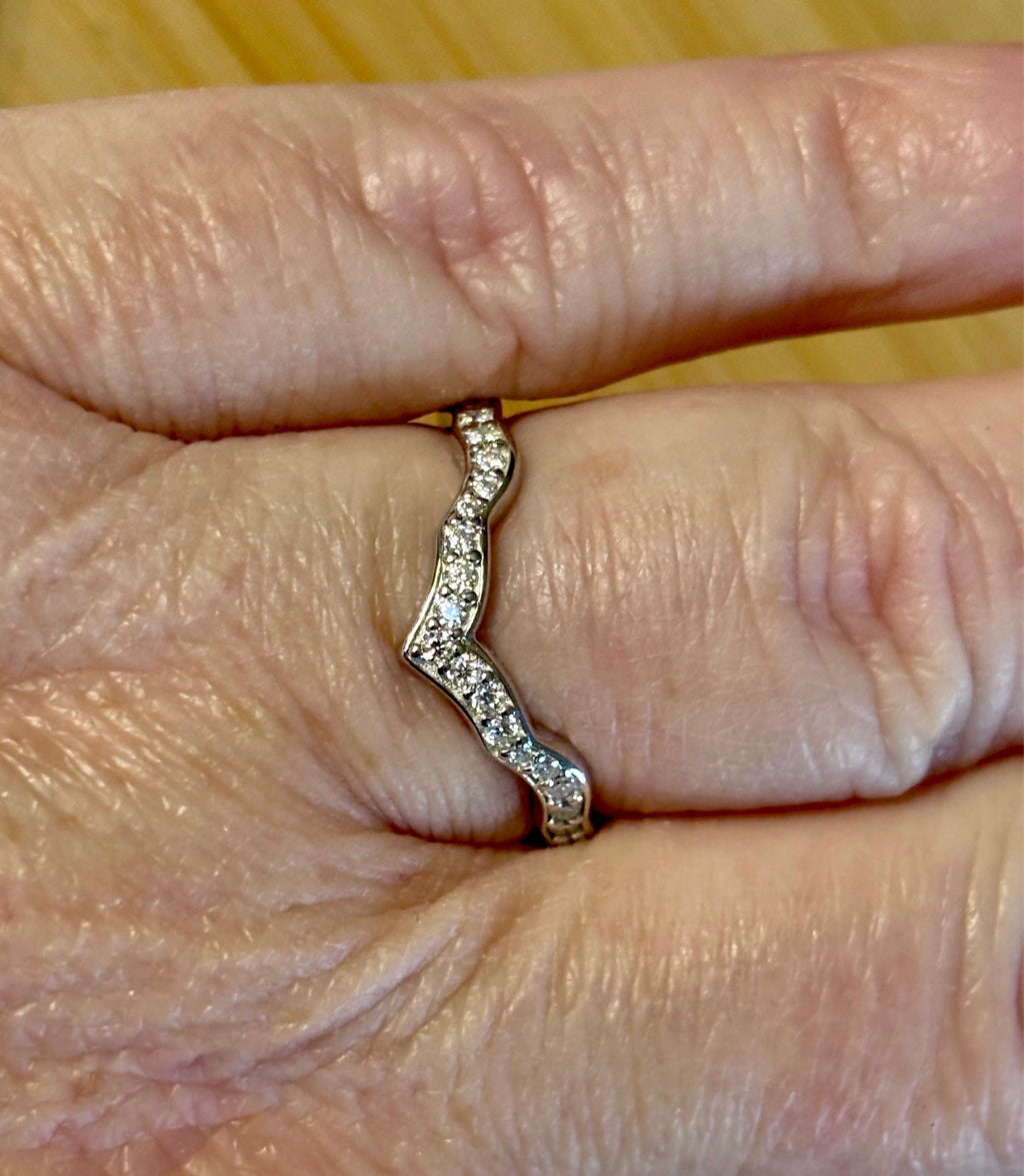 Durable *genuine* 935 Argentium & 18k everyday bands to pair with my rings or wear alone! Sturdy silver resistant to tarnishing and dings!