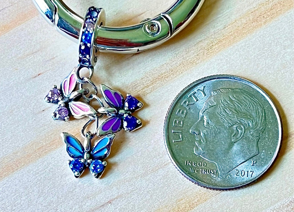 Butterfly charms and tree of life charm! All solid sterling silver charms!