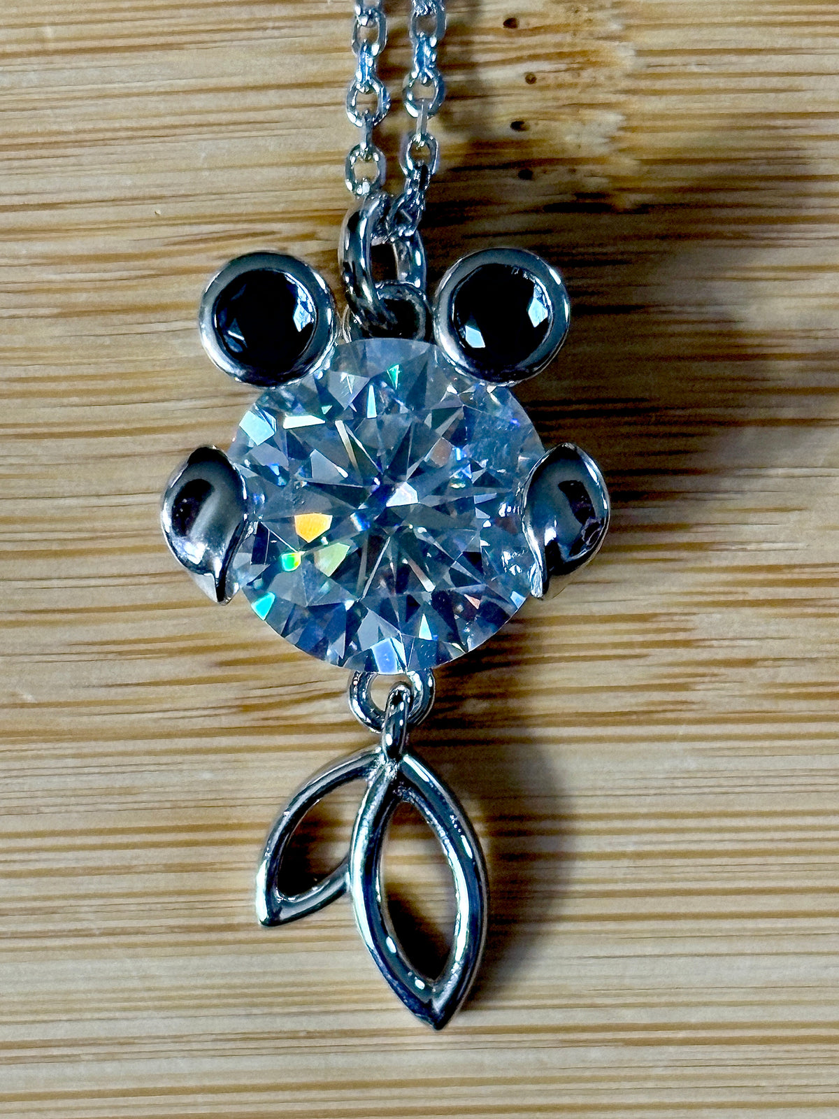 One fish, two fish, small fish, HUGE fish! A 1ct Moissanite or 10ct Moissanite necklace!