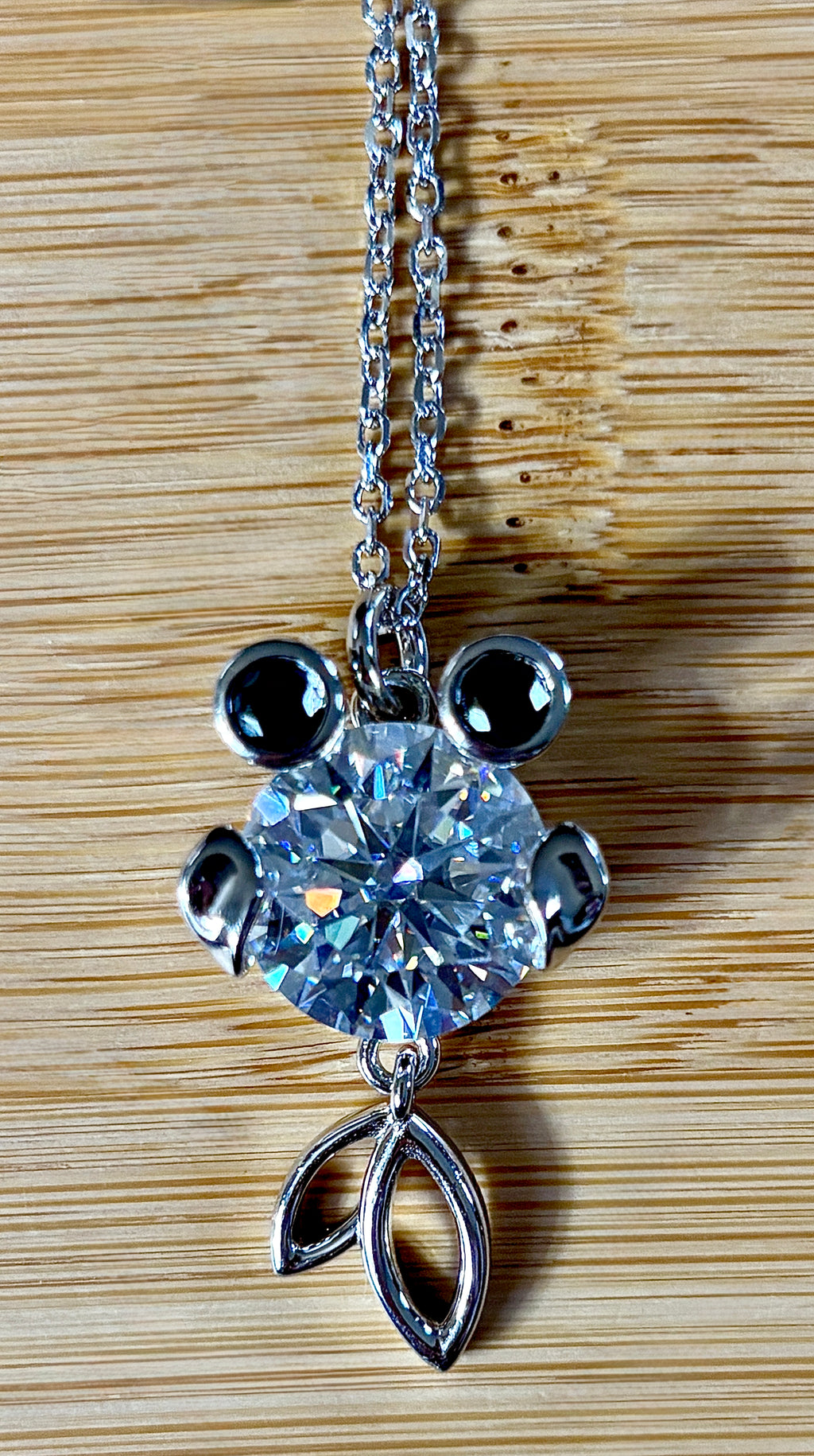 One fish, two fish, small fish, HUGE fish! A 1ct Moissanite or 10ct Moissanite necklace!