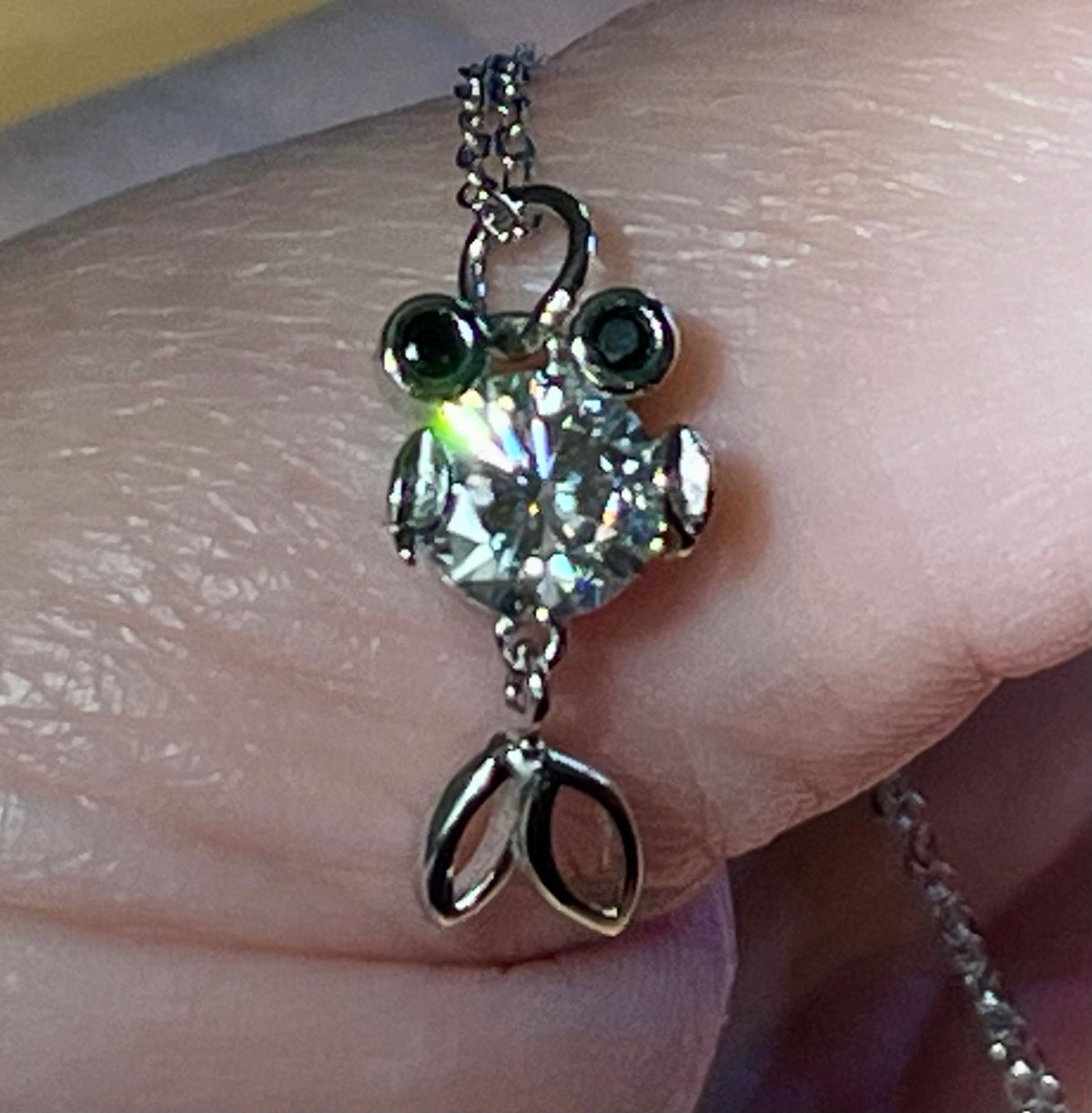 One fish, two fish, small fish, HUGE fish! A 1ct Moissanite or 10ct Moissanite necklace!