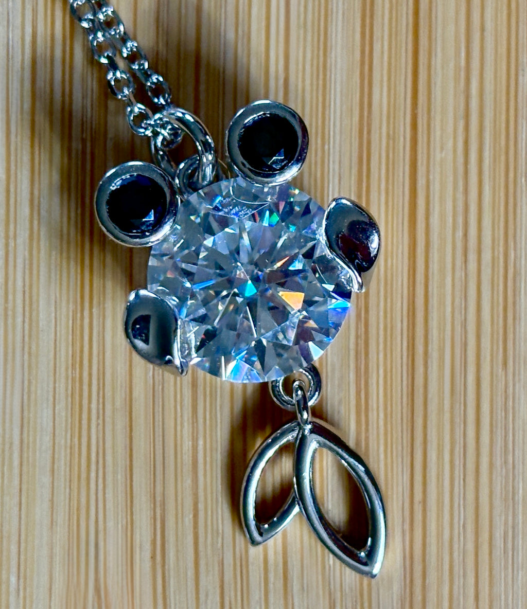 One fish, two fish, small fish, HUGE fish! A 1ct Moissanite or 10ct Moissanite necklace!