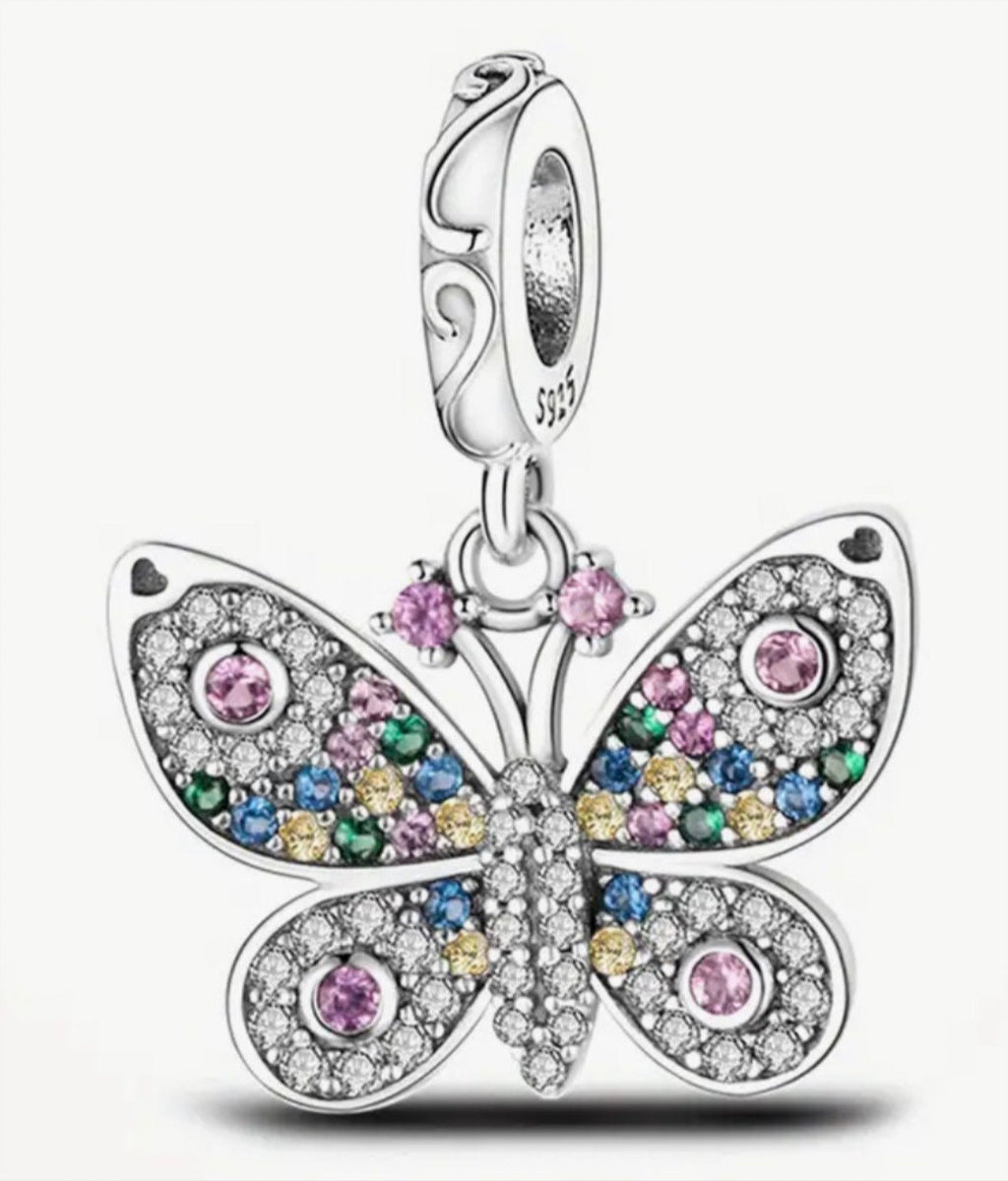 Butterfly charms and tree of life charm! All solid sterling silver charms!