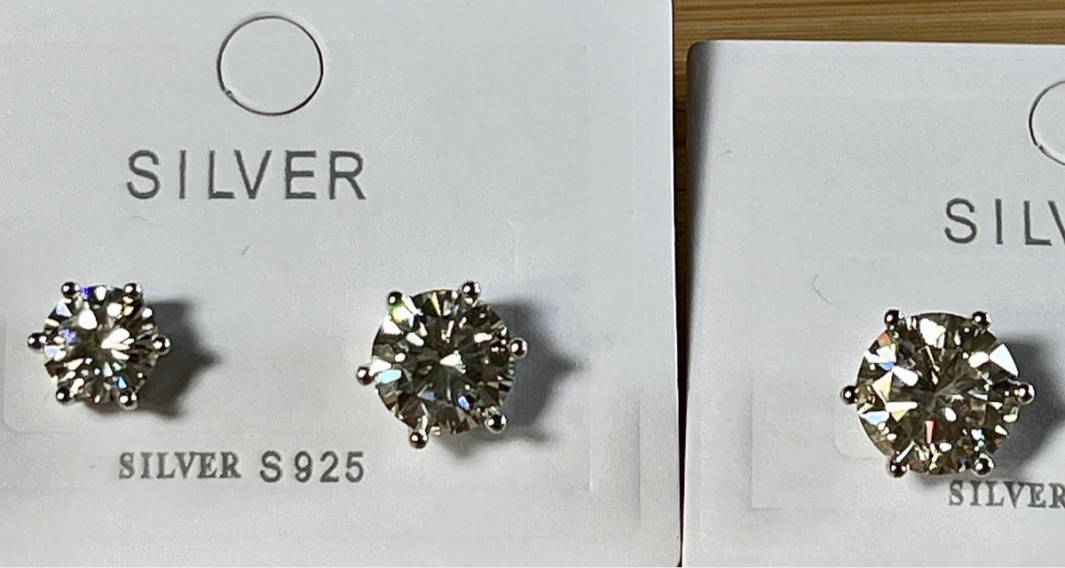 Certified Moissanite studs. A certified pair of 2ctw, 4ctw or 6ctw round brilliant Moissanite studs are your perfect everyday earrings!