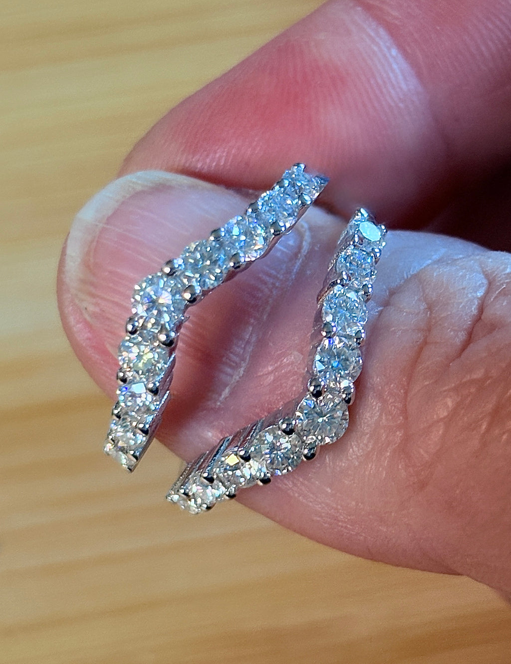 Moissanite bridal set. A certified 3ct Moissanite with a FULLY Moissanite double ring guard, for 5.08cttw! Wear them separately or together!