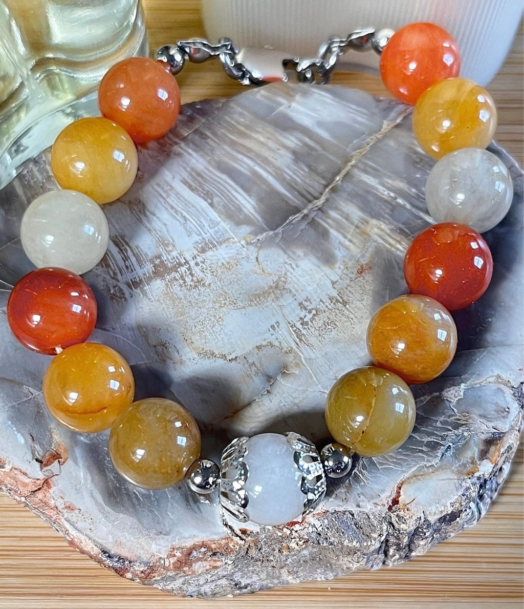 Quartzite bracelet. The “Butternut Squash” bracelet joins the Holiday Collection lineup! It’s perfect for autumn and Thanksgiving!