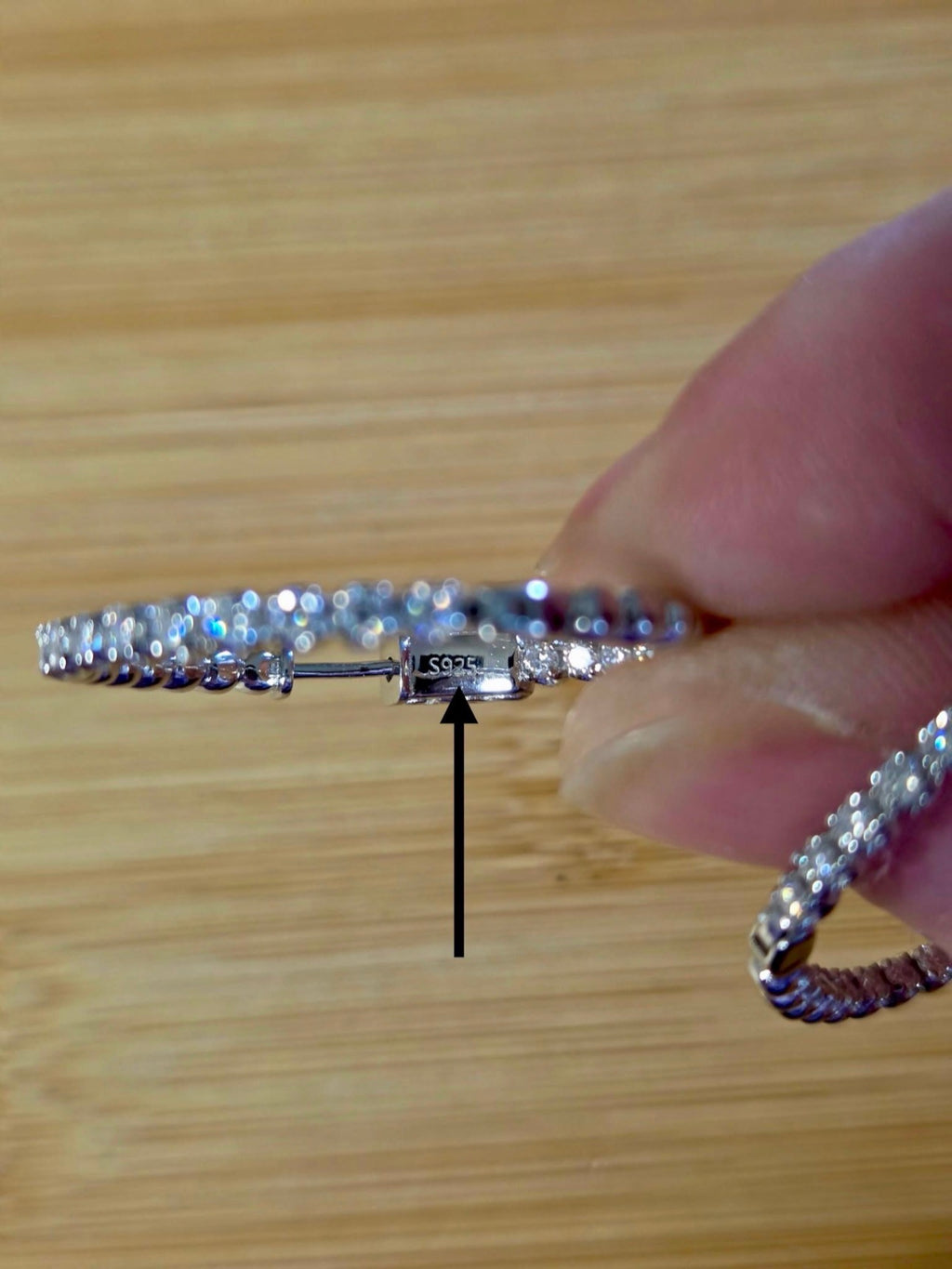 Moissanite hoops. These 1.8ctw Moissanite inside-out hoops *lock* in place so you can take your style from the office to the dance floor! So boogie down!