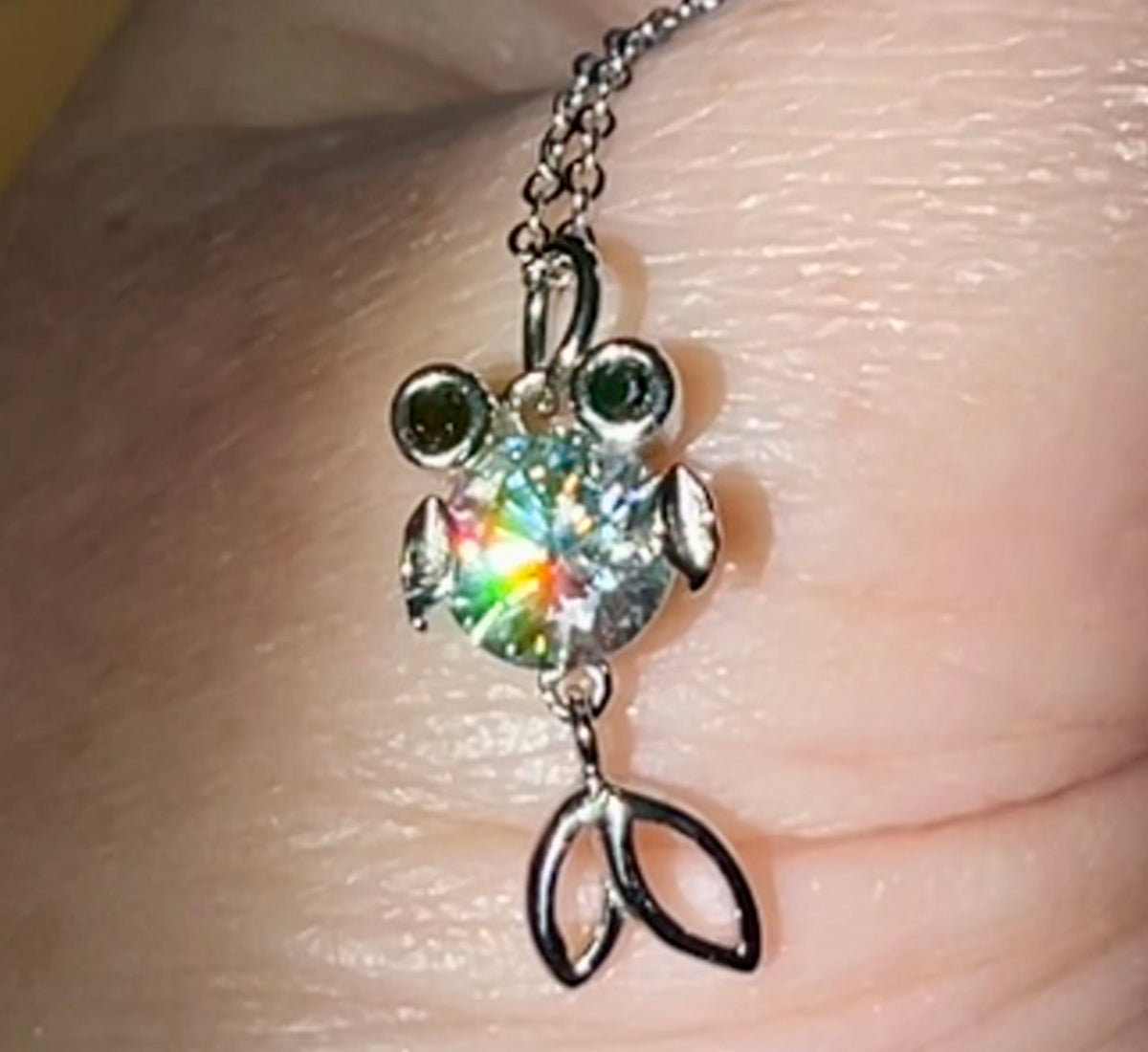 One fish, two fish, small fish, HUGE fish! A 1ct Moissanite or 10ct Moissanite necklace!