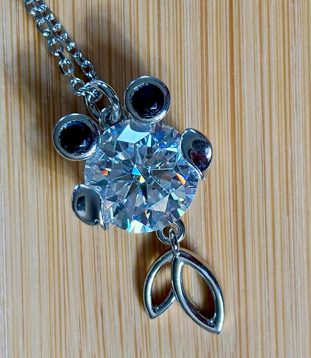 One fish, two fish, small fish, HUGE fish! A 1ct Moissanite or 10ct Moissanite necklace!