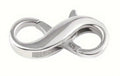 Sterling silver double lobster claw clasps, stainless steel charm keepers, 925 earring rings/charm holders and other miscellaneous jewelry items.