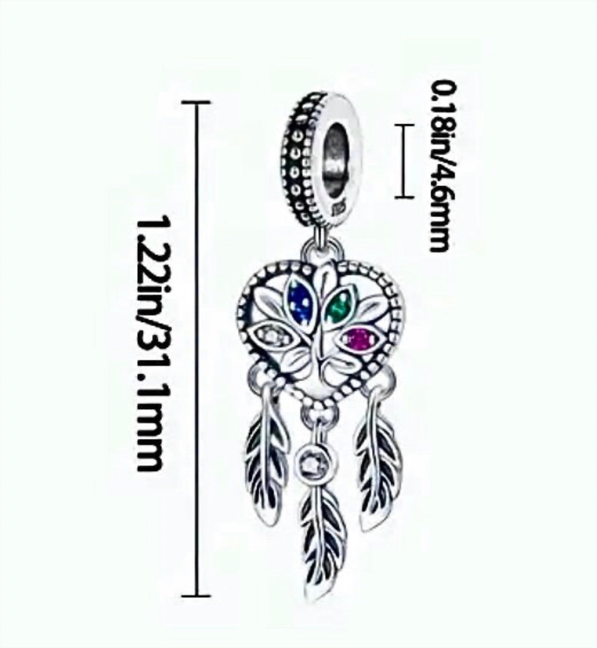 Opalescent lotus flower necklace, dream catcher earrings and dream catcher charm! All solid sterling silver and accented with pretty gems!