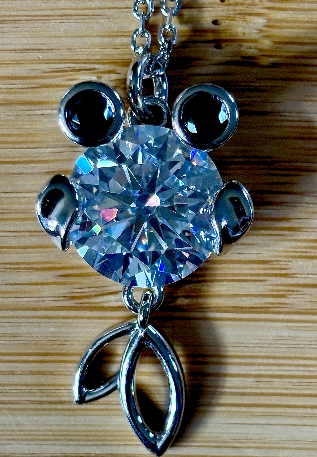 One fish, two fish, small fish, HUGE fish! A 1ct Moissanite or 10ct Moissanite necklace!