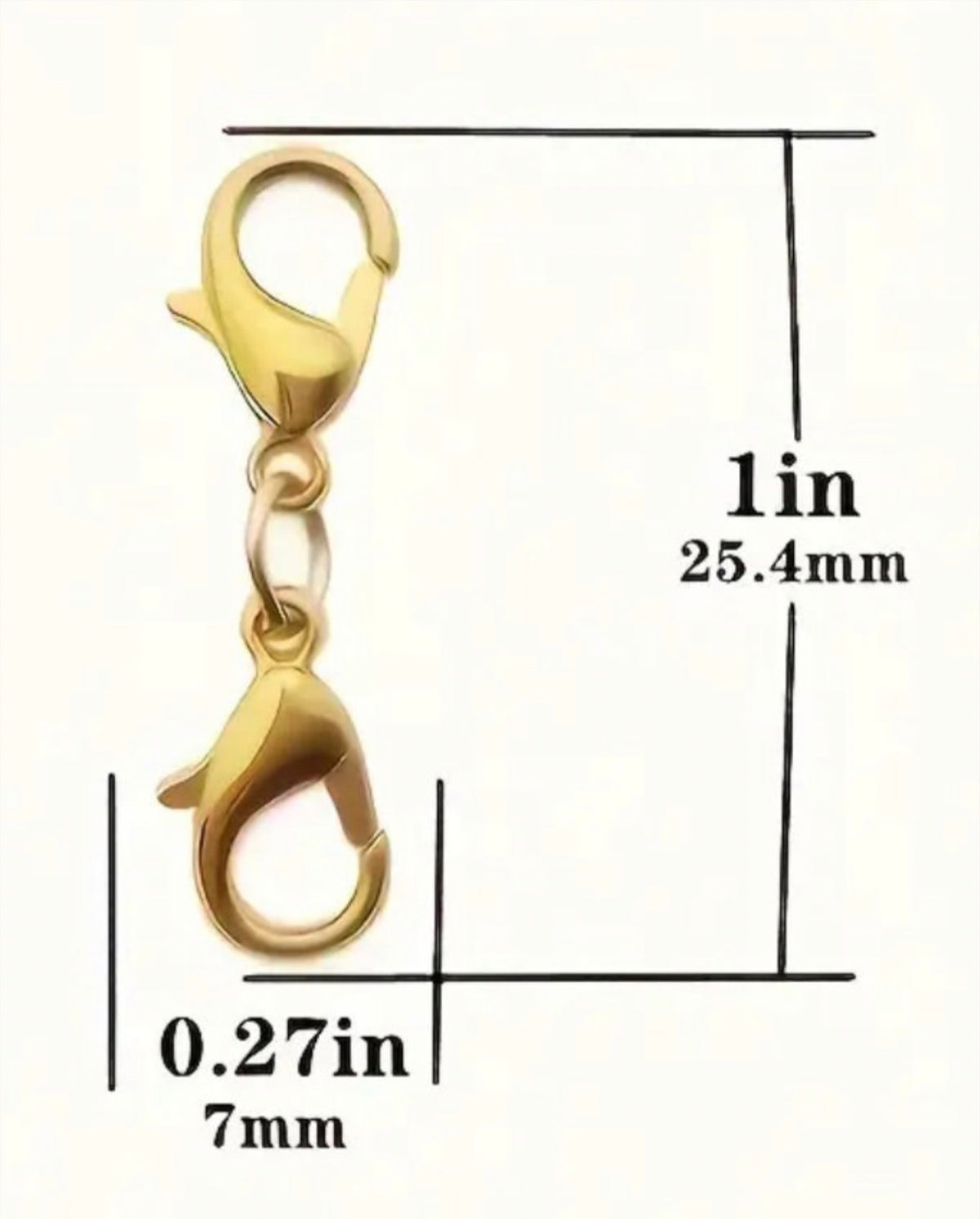 Small sterling silver cross charms, stainless steel double lobster clasps and stainless steel S-hooks for various jewelry applications.