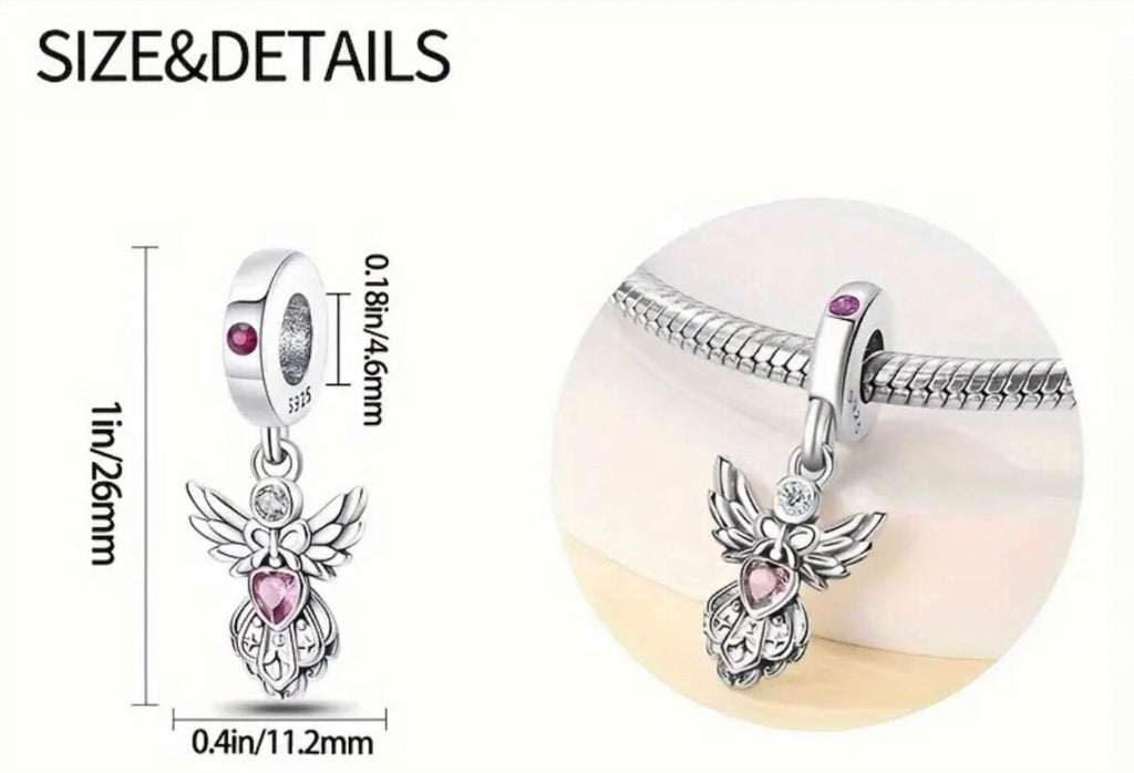 Cat charm, angel charm and cross charm! All genuine 925 sterling silver charms!
