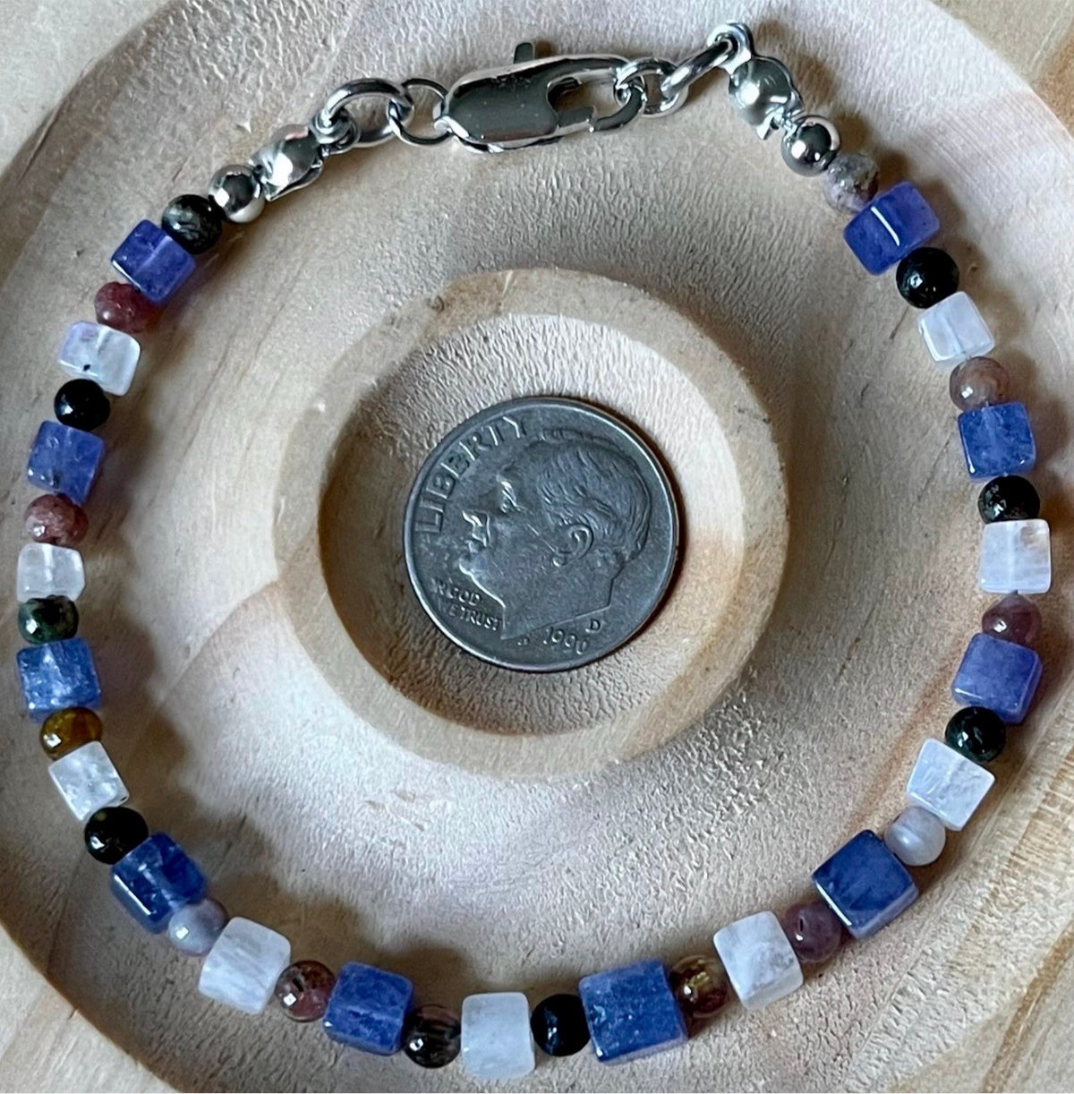 Tanzanite and moonstone bracelet, tourmaline and tanzanite bracelet or tourmaline bracelet!