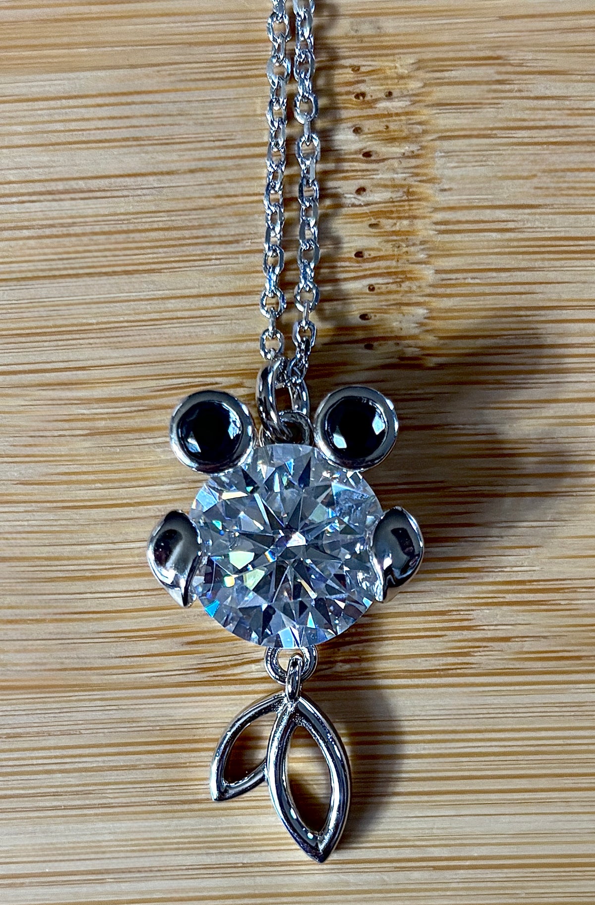 One fish, two fish, small fish, HUGE fish! A 1ct Moissanite or 10ct Moissanite necklace!