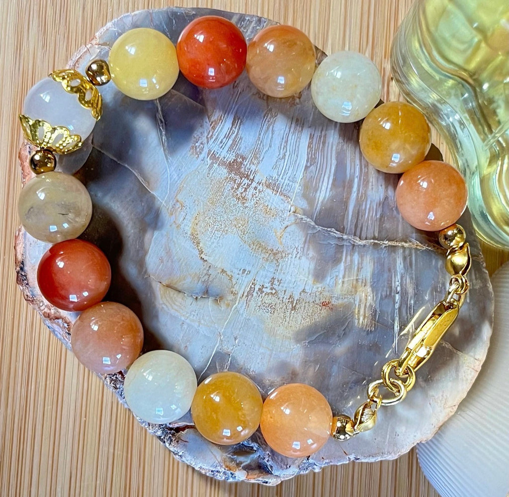 Quartzite bracelet. The “Butternut Squash” bracelet joins the Holiday Collection lineup! It’s perfect for autumn and Thanksgiving!