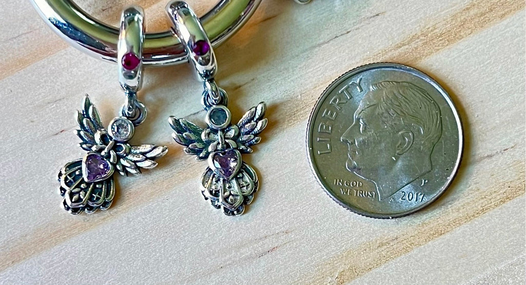 Cat charm, angel charm and cross charm! All genuine 925 sterling silver charms!