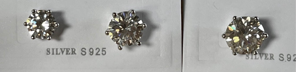 Certified Moissanite studs. A certified pair of 2ctw, 4ctw or 6ctw round brilliant Moissanite studs are your perfect everyday earrings!