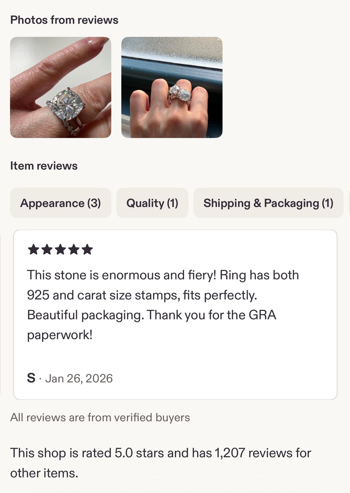 A fiery 9ct certified CLASSIC cushion-cut Moissanite solitaire, the ring of a certain princess (ex-princess?), but without the royal price tag! So indulge!