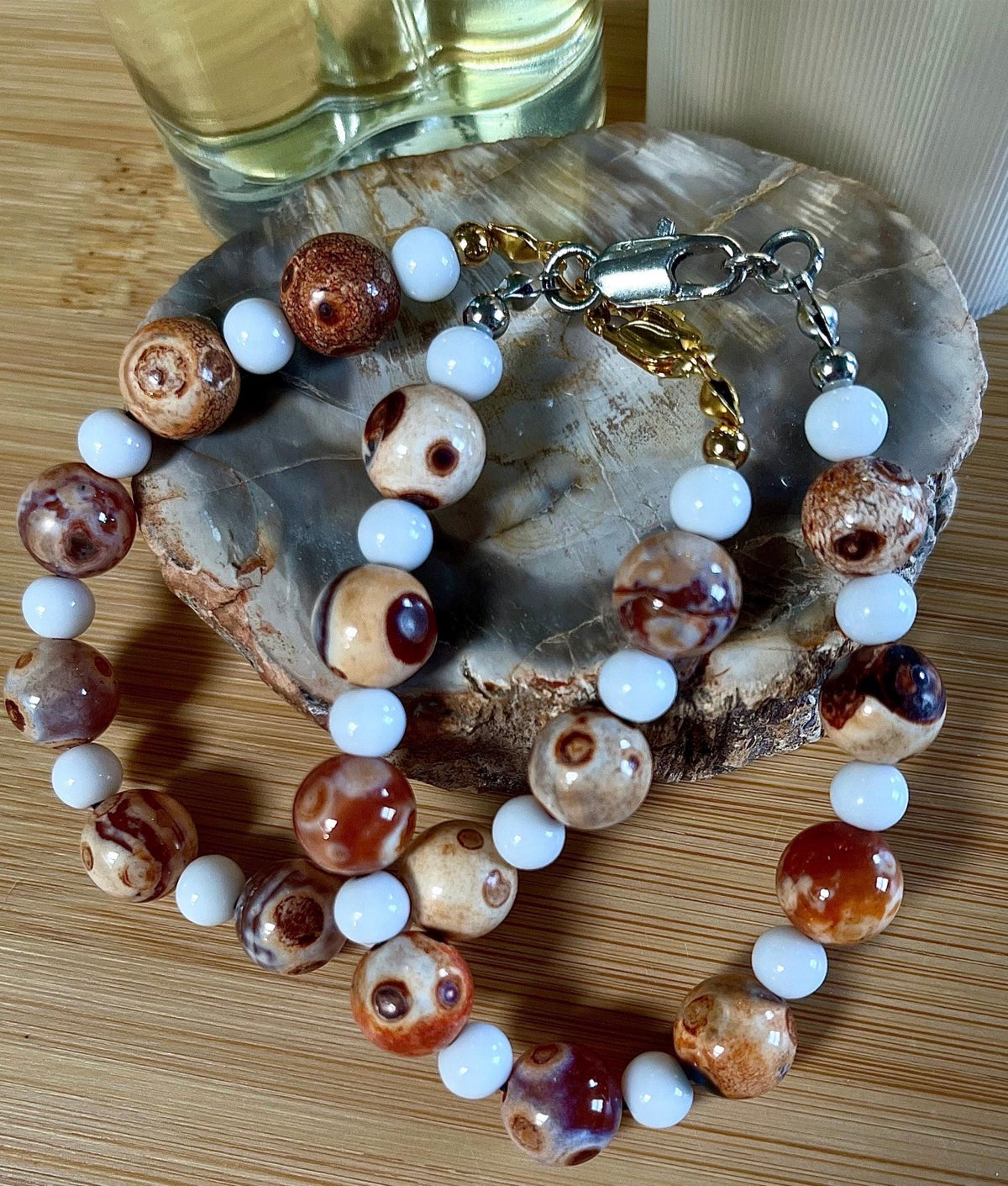 The “Marshmallows and Yams” bracelet joins the Holiday Collection lineup! It’s perfect for autumn and Thanksgiving and Christmas dinners!