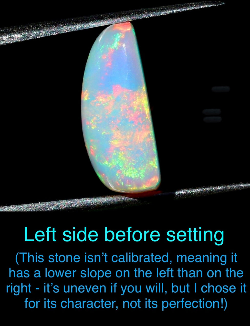 9.2ct white Ethiopian opal/Welo fire opal pendant. SPECTACULAR domed rectangular AAA opal cabochon in solid sterling silver! Stellar!