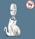 Cat charm, angel charm and cross charm! All genuine 925 sterling silver charms!