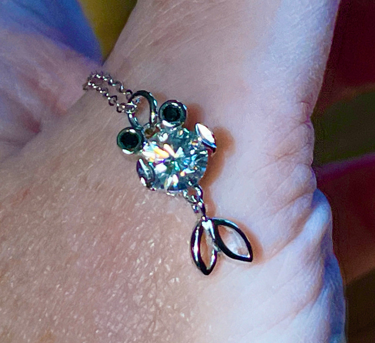One fish, two fish, small fish, HUGE fish! A 1ct Moissanite or 10ct Moissanite necklace!