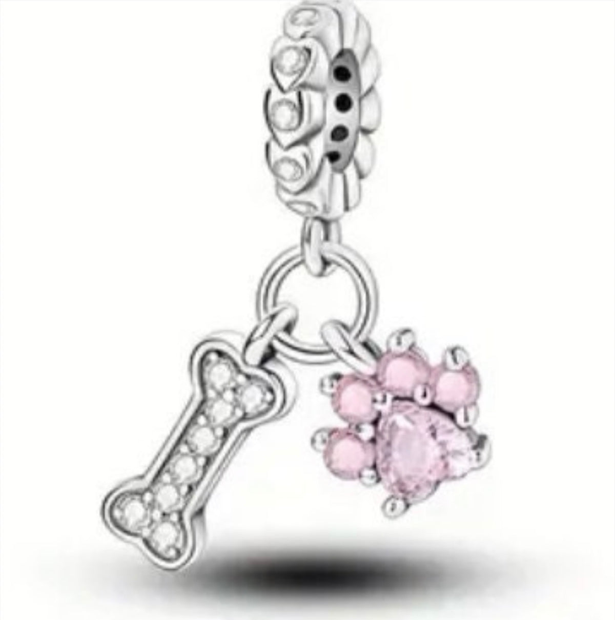 Paw print charms, dog lover charms, dog bone charms, turtle charm and cross charm! All solid sterling silver charms!