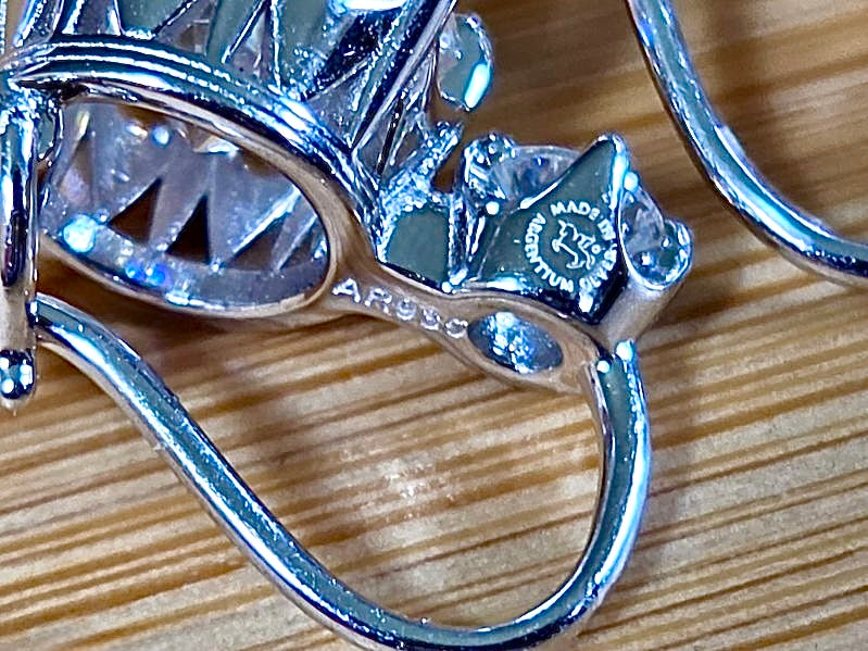 A Victorian inspired 4.2cttw certified pair of Moissanite 2-stone buckle back earrings in Argentium silver! Minimalist glam!