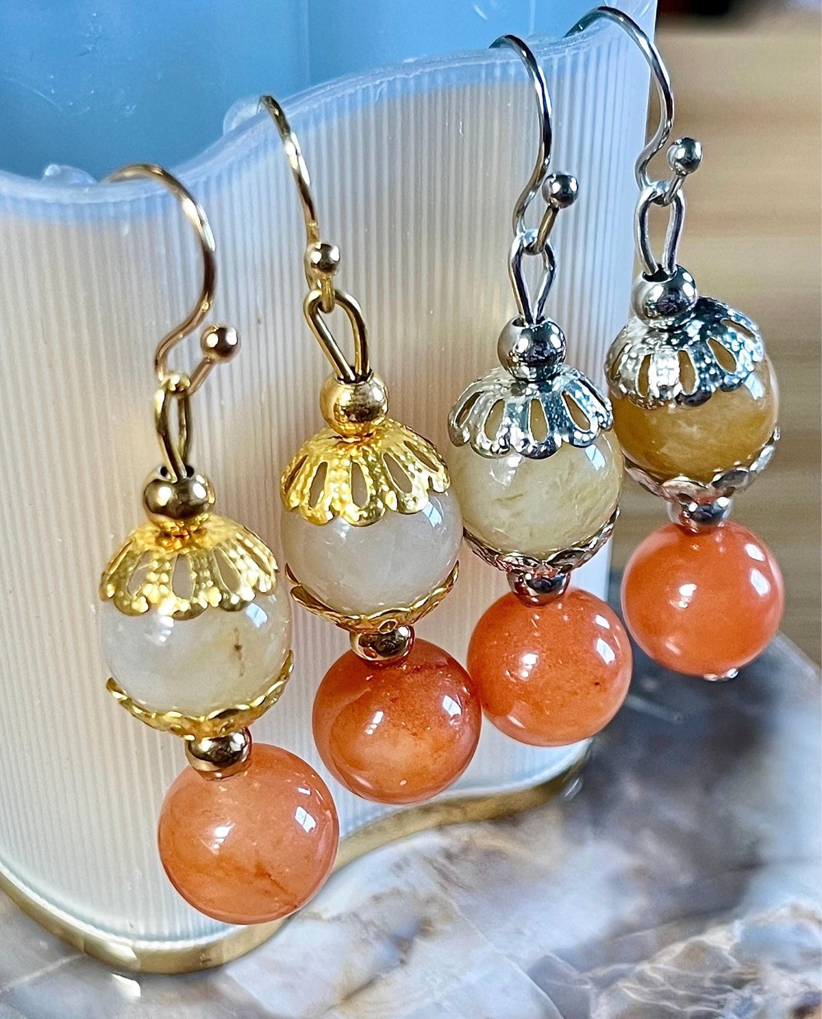 Quartzite bracelet. The “Butternut Squash” bracelet joins the Holiday Collection lineup! It’s perfect for autumn and Thanksgiving!