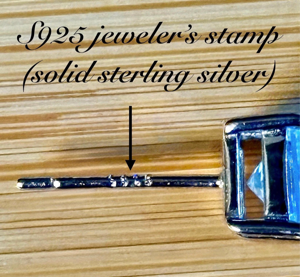 Moissanite studs. A perfect certified pair of 2cttw princess-cut Moissanites in solid sterling silver and 18k white rhodium!