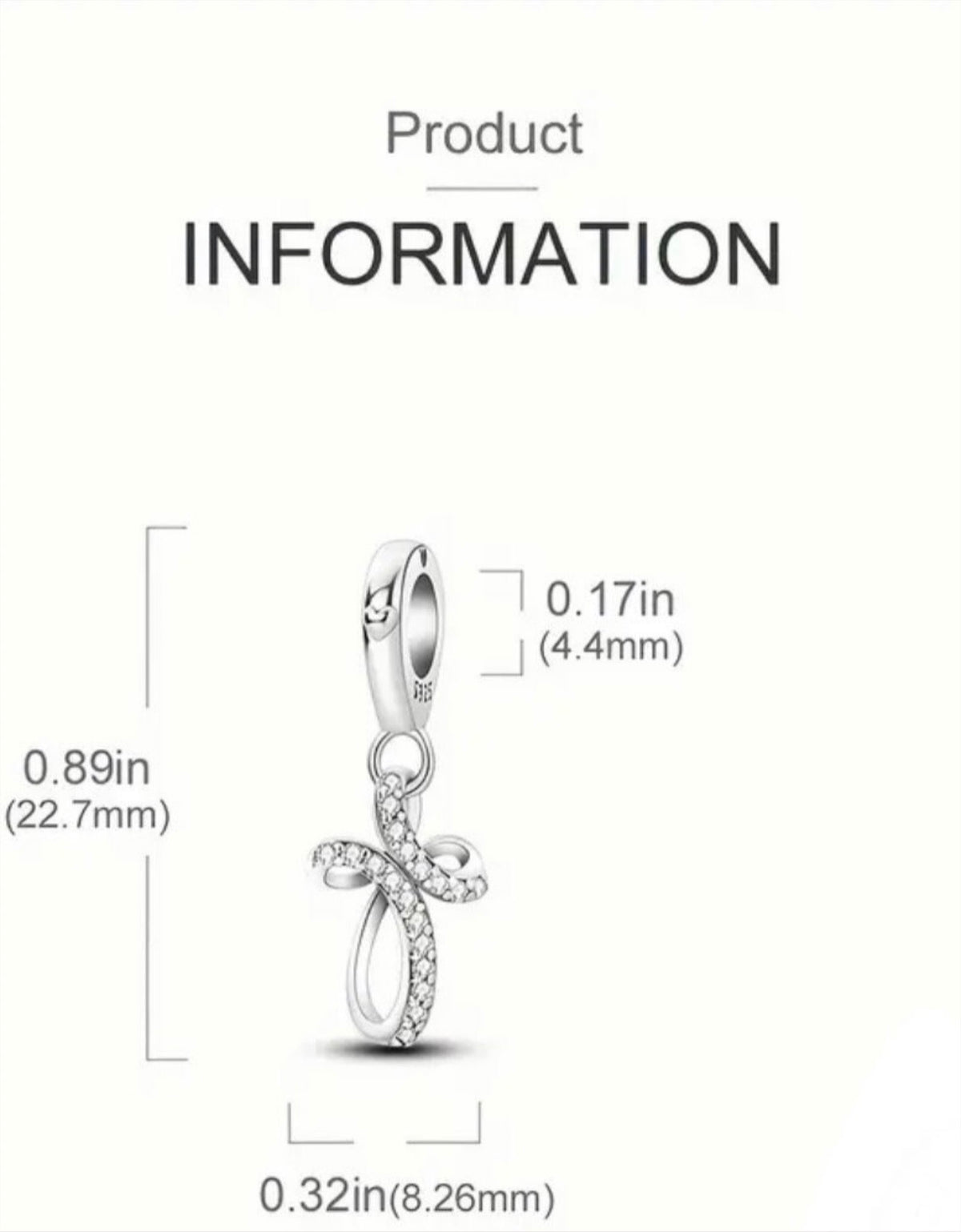 Cat charm, angel charm and cross charm! All genuine 925 sterling silver charms!