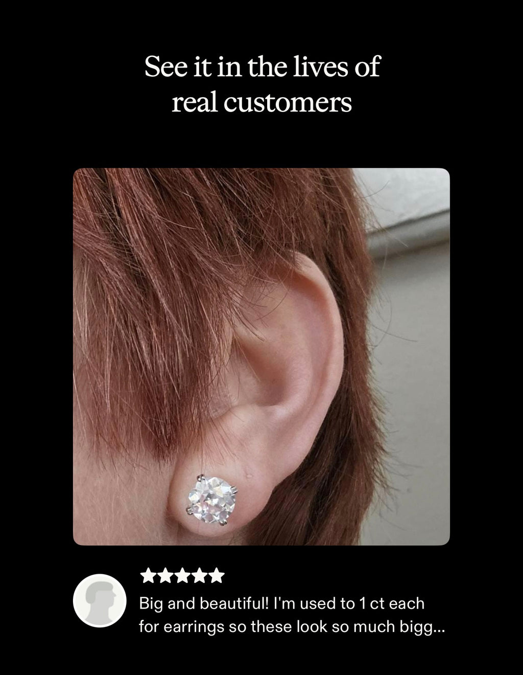 A lovely DOUBLE certified pair of 4cttw Old European Cut Moissanite studs in 935 Argentium silver and 18k double-claw mountings!