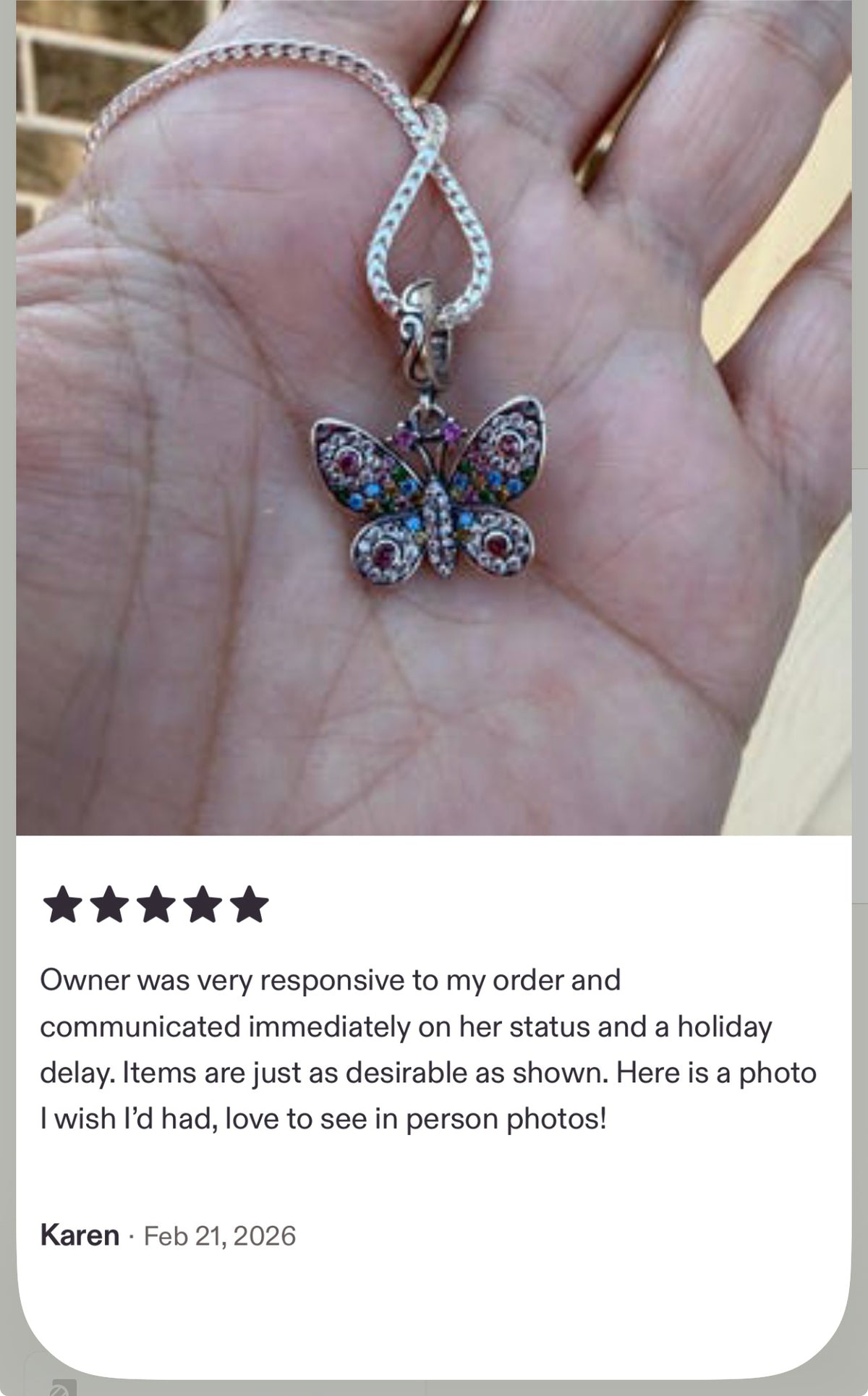 Butterfly charms and tree of life charm! All solid sterling silver charms!