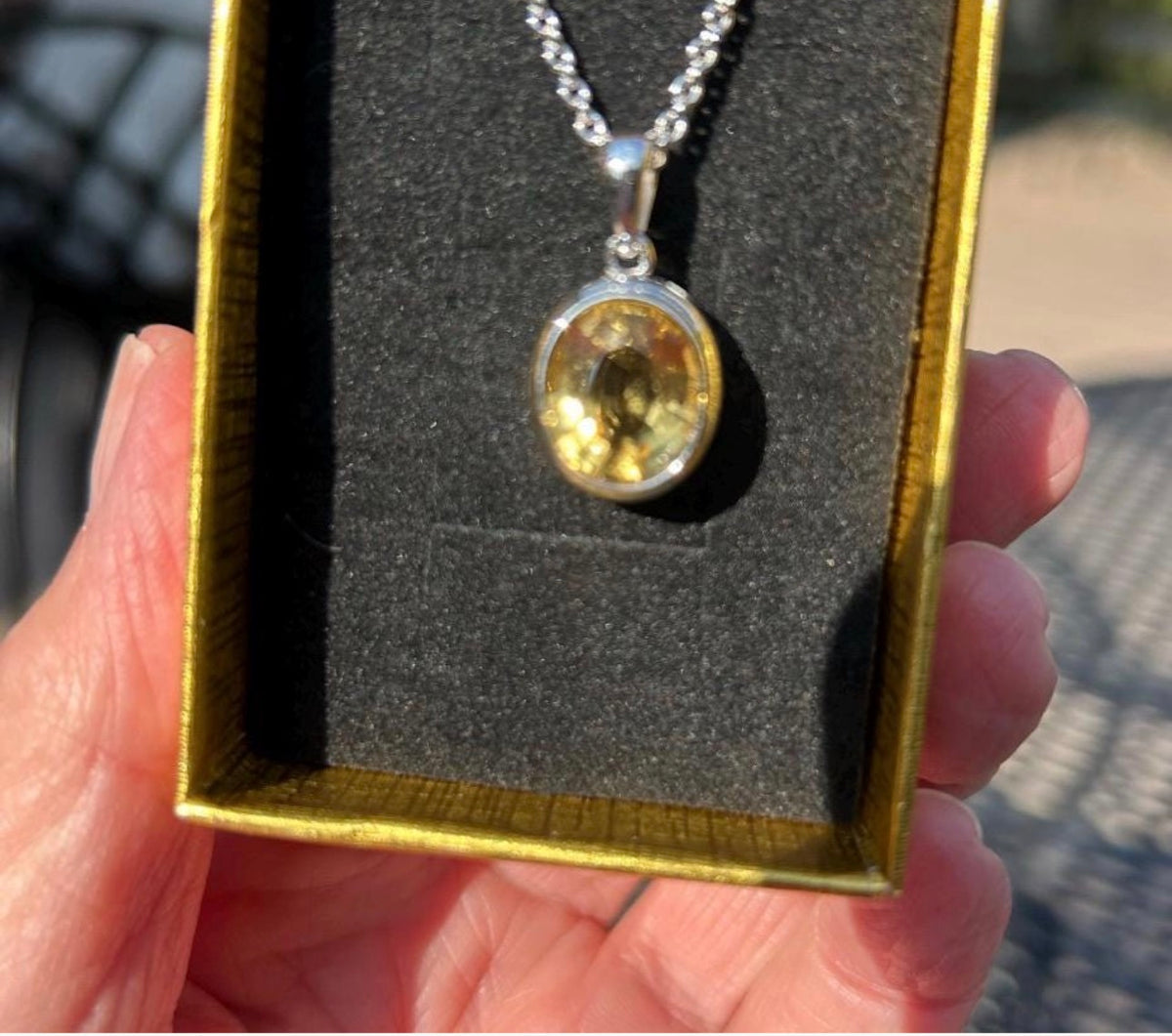 Custom designs made into reality, pieces set with any size, cut and color Moissanite, custom-made gemstone necklaces, rings or earrings! Just message me!