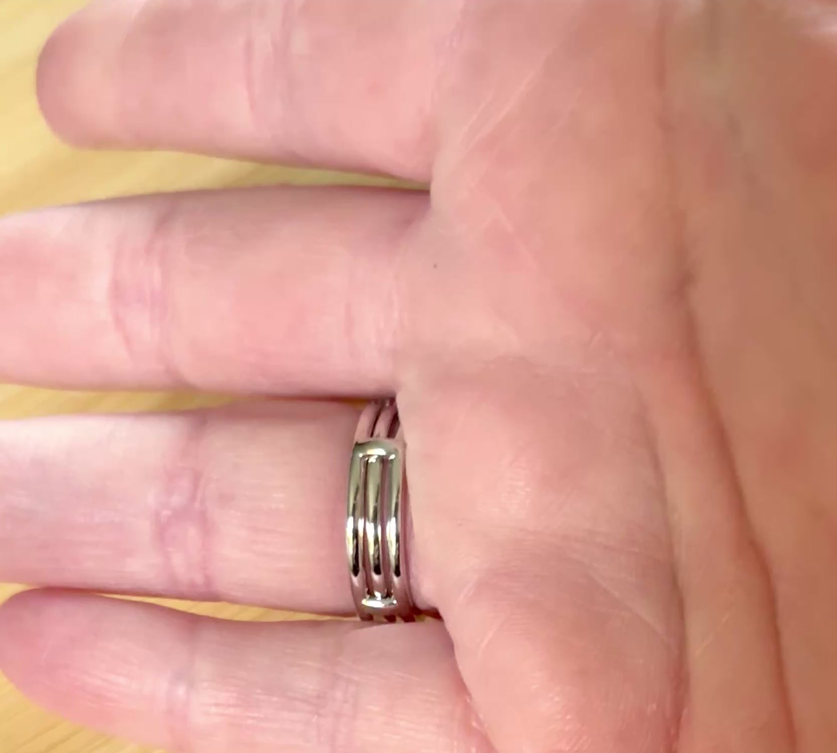 Moissanite bridal set. A certified 3ct Moissanite with a FULLY Moissanite double ring guard, for 5.08cttw! Wear them separately or together!
